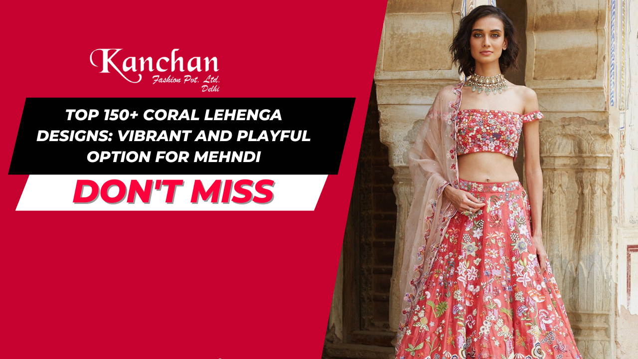 Top 150+ Coral Lehenga Designs: Vibrant and Playful Options for Mehndi