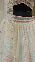 Load image into Gallery viewer, Silk Blouse With Net Lehenga with Mirror, Thread and sequins work
