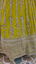 Load image into Gallery viewer, Georgette Lehenga with Sequins and Thread Work
