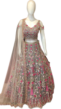 Load image into Gallery viewer, Net Lehenga Choli with Thread and Stone Work
