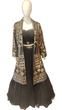 Load image into Gallery viewer, Black Georgette Lehenga Choli and Jacket with Sequins Work
