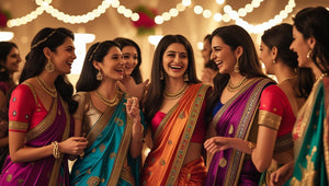 Popular Organza Saree Colors for Summer Weddings.