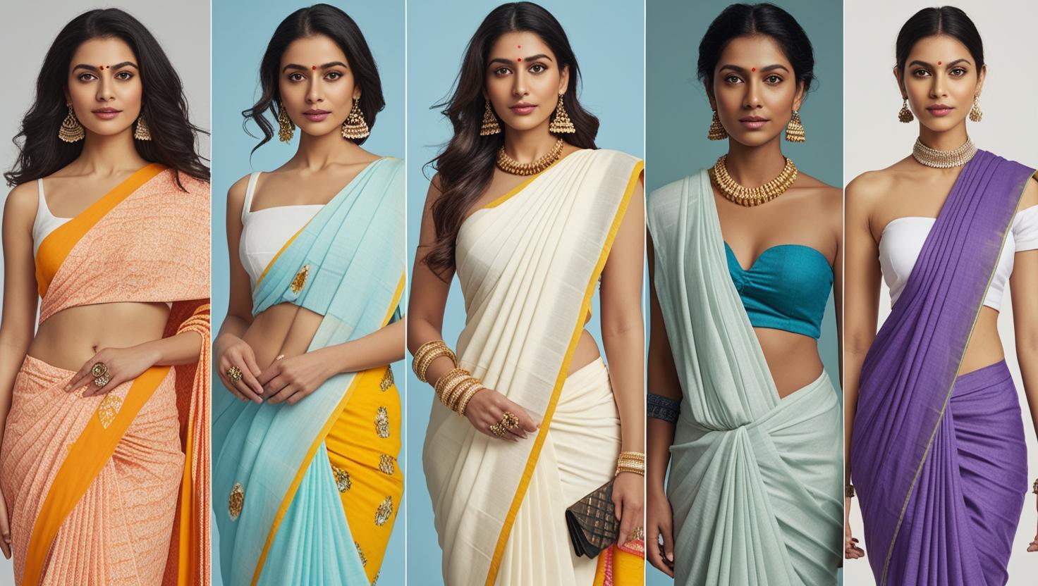 Five Ways to Style Your Cotton Saree for a Modern Look.