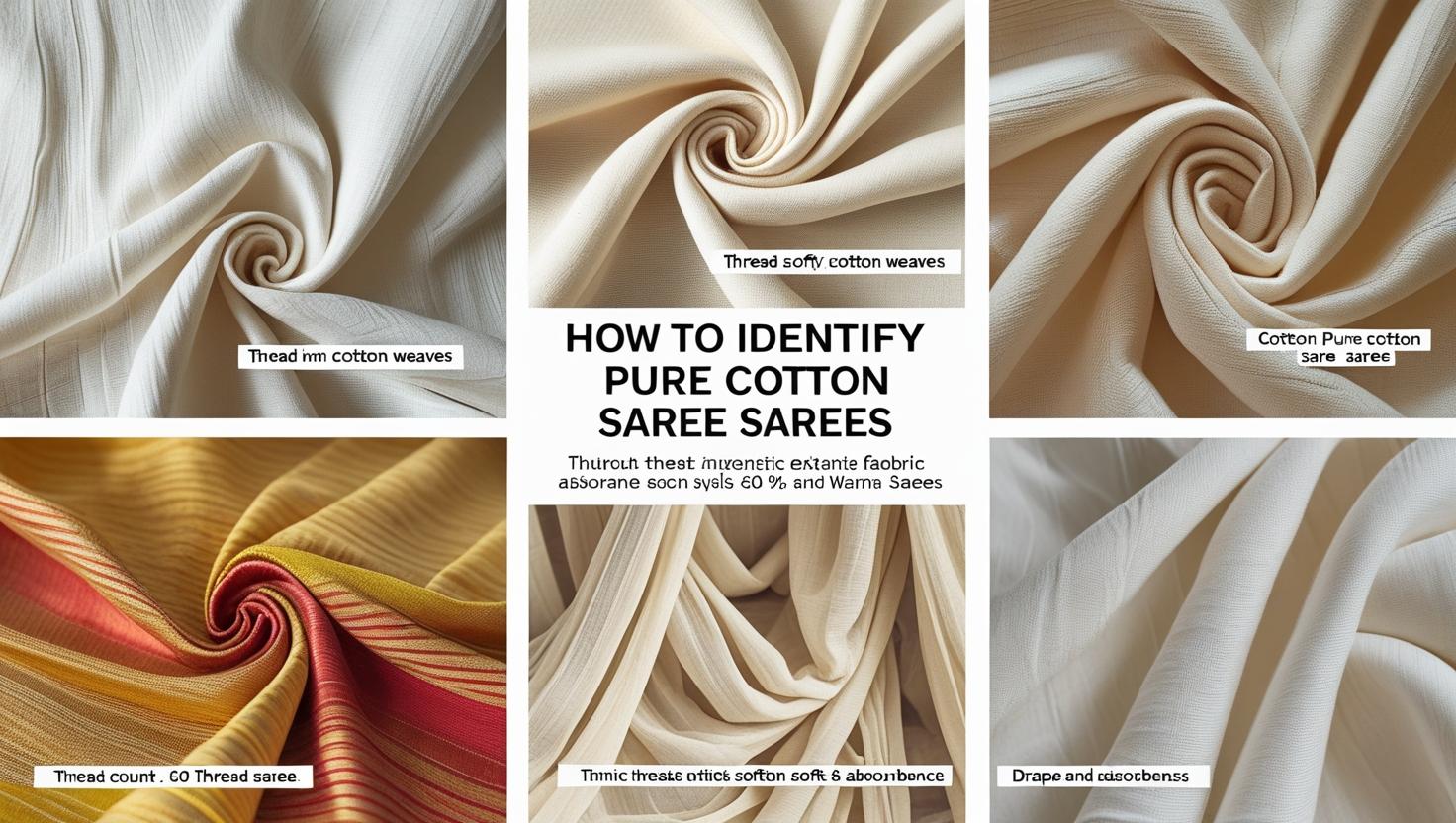 How to Identify Pure Cotton Sarees: Tips to Avoid Fakes.