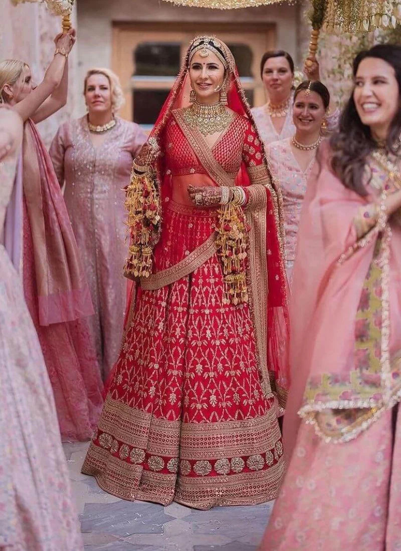 Top 150+ Latest Red Bridal Lehenga Designs 2023