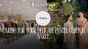 Caring for your delicate pastel chiffon saree.