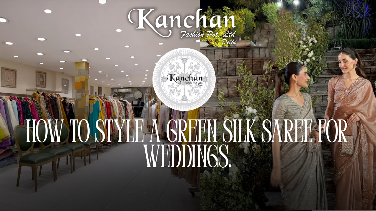 How to Style a Green Silk Saree for Weddings.