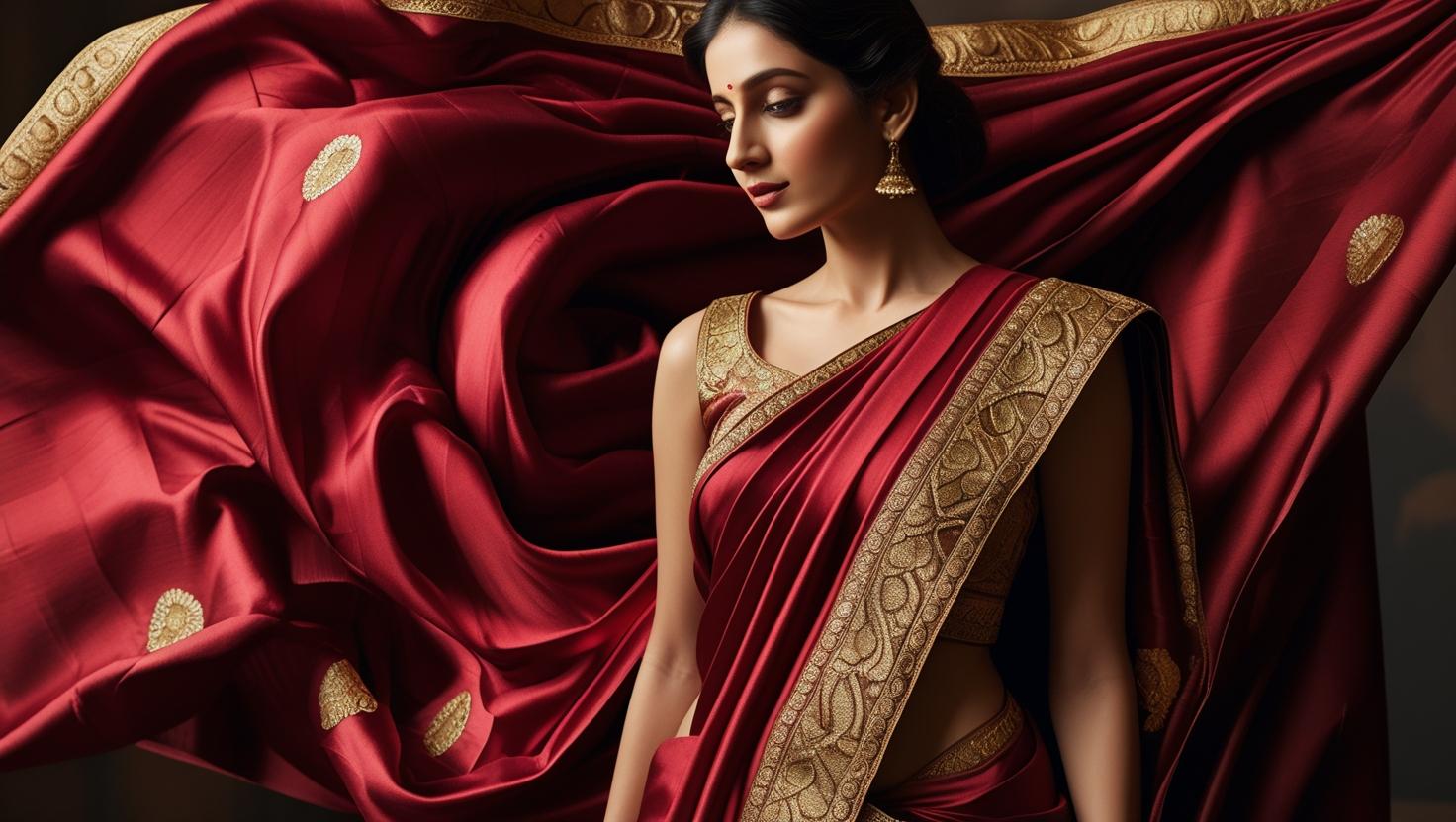 Dealing with Organza Saree Creases: Quick Fixes.