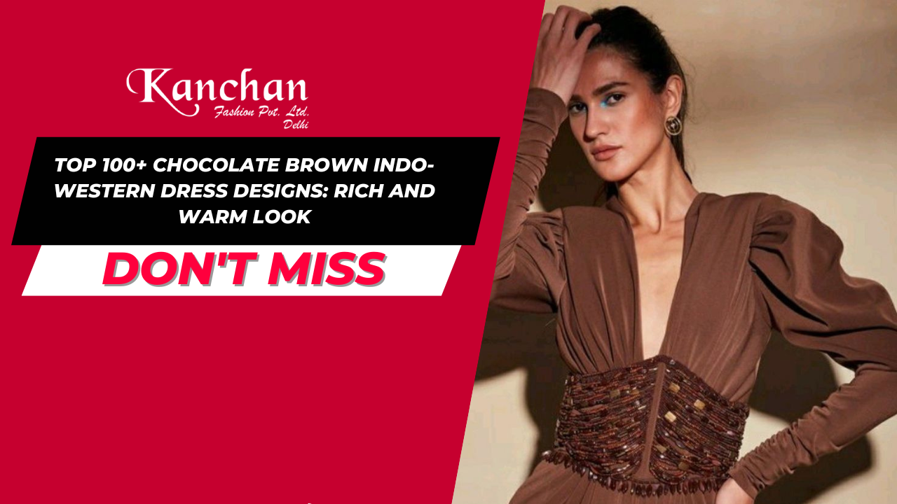 Top 100+ Chocolate Brown Indo-Western Dress Designs: Rich and Warm Look