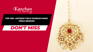 Top 100+ Antique Gold Kundan Mang Tikka Designs