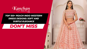 Top 150+ Peach Indo-Western Dress Designs: Soft and Subtle Elegance