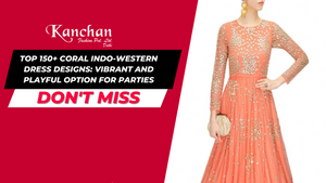 Top 150+ Coral Indo-Western Dress Designs: Vibrant and Playful Option for Parties