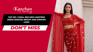 Top 150+ Coral Red Indo-Western Dress Designs: Bright and Striking Look