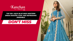 Top 150+ Aqua Blue Indo-Western Dress Designs: Cool and Refreshing Ensemble