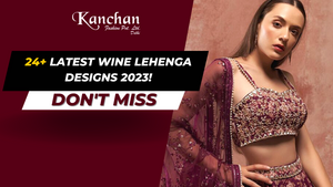 24+ Wine Colour Lehenga Designs