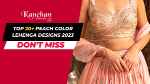 Top 20+ Peach Color Lehenga Designs 2023