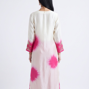 Rani Muslin Suit with Cutdana, Sequins, Pearl and French Knot Embroidery 5