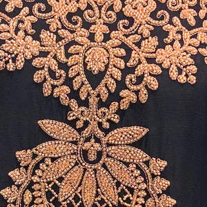 Black Chinon Suit with Cutdana Embroidery 6