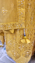 Load image into Gallery viewer, Yellow Lehenga Choli With Pearl, Swarovski, Thread, Beads Work
