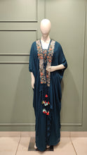 Load image into Gallery viewer, Chinon Crop Top with Skirt and Kaftan Shrug
