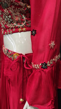 Load image into Gallery viewer, Chinon Sharara Suit with Pearls Embroidery
