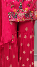 Load image into Gallery viewer, Chinon Gharara Suit with Pearl Embroidery
