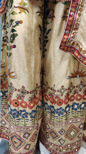Crepe Sharara Suit with Gota Work