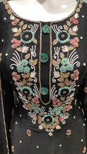 Load image into Gallery viewer, Chinon Gharara Suit with Hand Work
