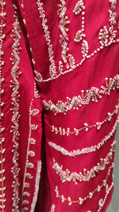 Chinon Sharara Suit with Pearls Work