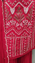 Load image into Gallery viewer, Chinon Sharara Suit with Pearls Work
