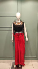 Load image into Gallery viewer, Crop Top Skirt Chinon Fabric Thread And Dabka Work Franchise

