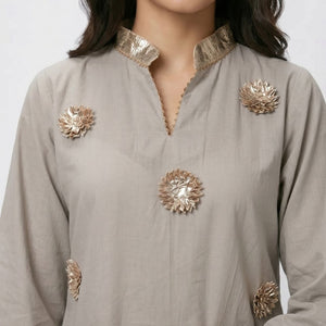 Summer Festive 3 Piece Cotton Coord Set with Gota Work
