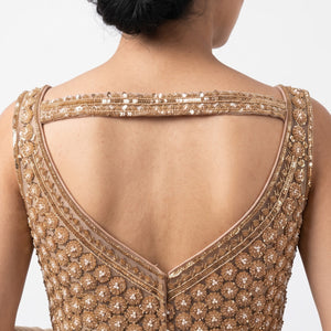 Net Saree Embellished With Cutdana, Sequins & Pearl Work