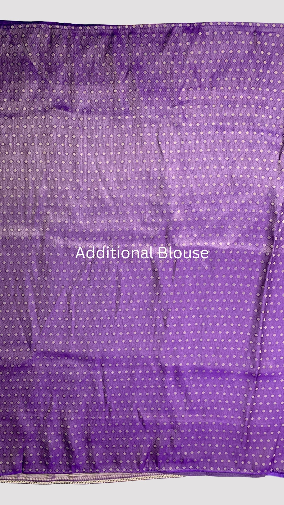 Purple Silk Saree with Stitched Blouse and Zari, Cutdana & Sequins Work