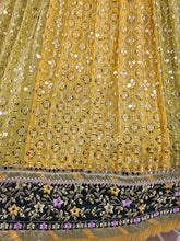 Load image into Gallery viewer, Lehenga Choli with Yellow and Green Kalis
