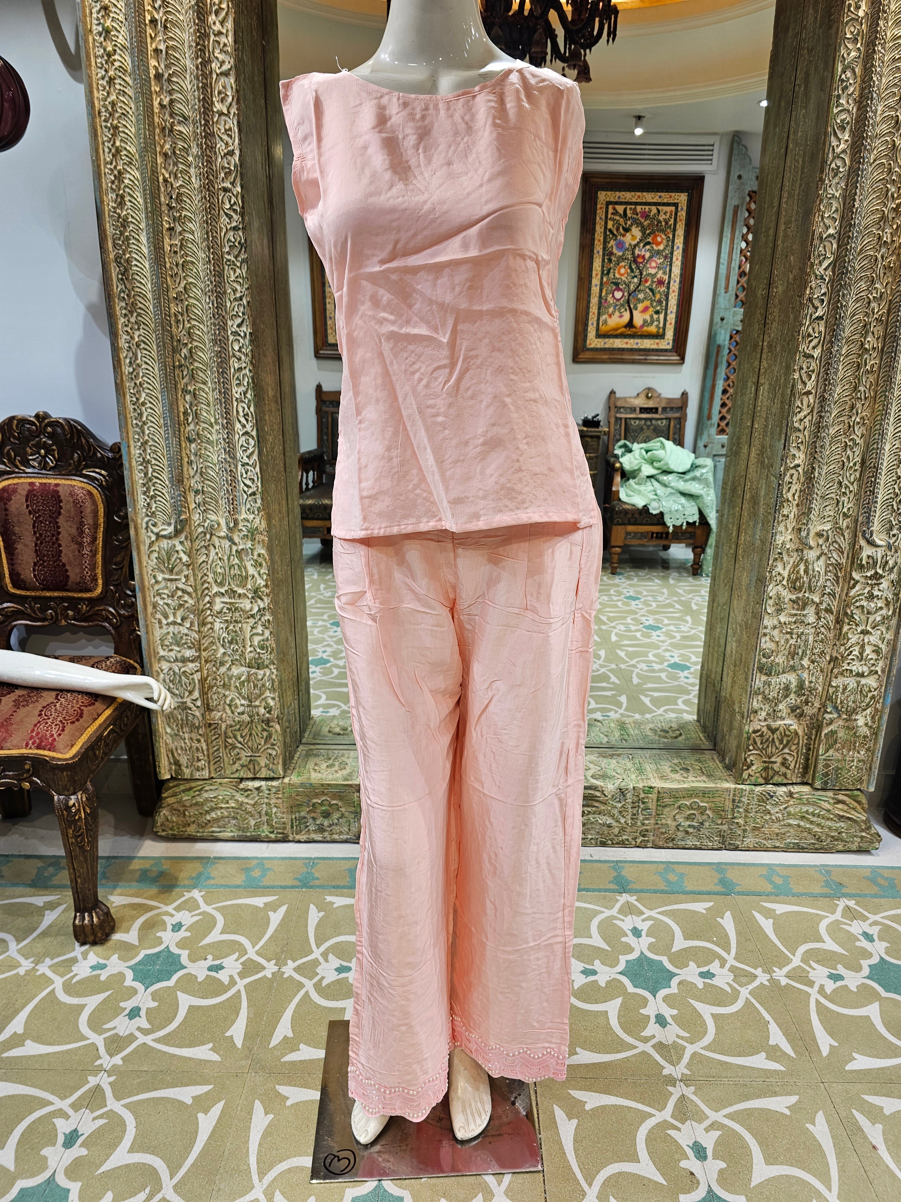 Pink Chikankari Pakistani Suit