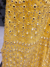 Load image into Gallery viewer, Yellow Indo western Suit Set
