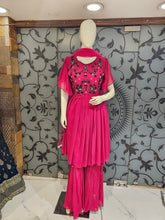 Load image into Gallery viewer, Georgette Suit Set with Sharara
