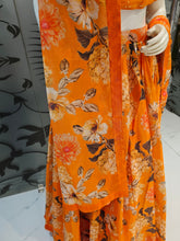 Load image into Gallery viewer, Orange Floral Lehenga Choli

