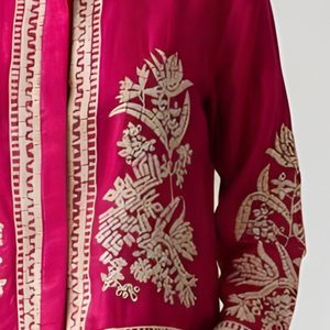 Rani Cotton Silk Coord Set with Thread and Mirror Work