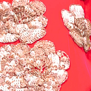 Rani Crepe Indo Western with Cutdana and Sequins Embroidery 4