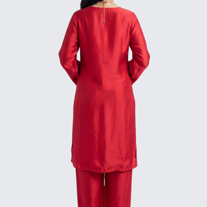 Rani Crepe Indo Western with Cutdana and Sequins Embroidery 6
