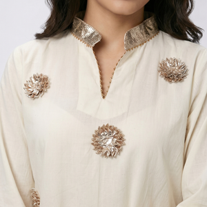 Summer Festive 3 Piece Cotton Coord Set with Gota Work