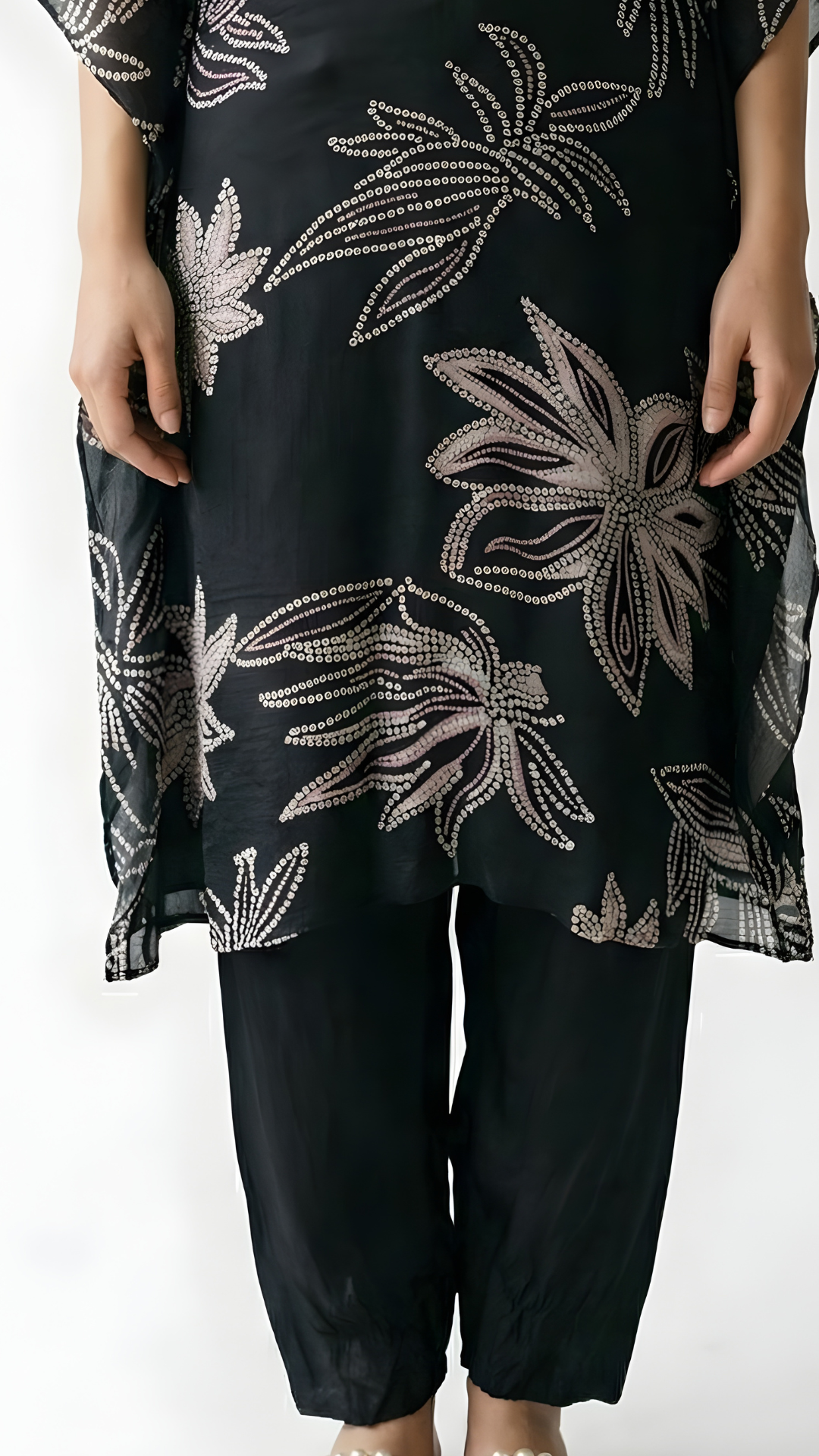 Black Coord Set with Sequin, Moti, Bead and Cutdana Work