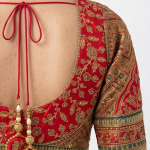 Yellow Banarasi Silk Saree with Stitched Pink Blouse and Weaving Work