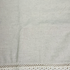 White Blue Digital Printed Chikankari Semi Stitched Suit With Thread Work