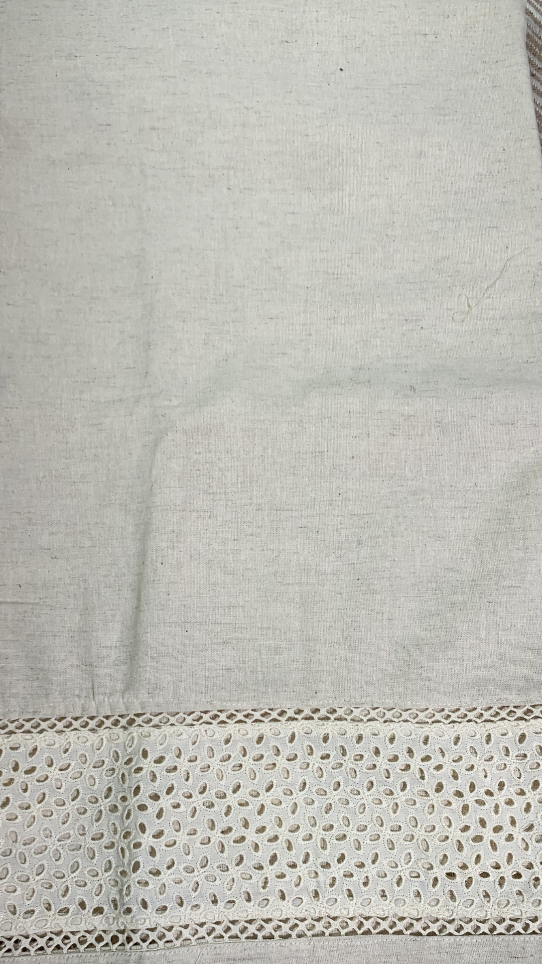 White Blue Digital Printed Chikankari Semi Stitched Suit With Thread Work