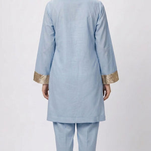 Summer Festive 3 Piece Cotton Coord Set with Gota Work