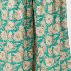 Green Cotton Peplum , Thread Work With Mirror Work & Zari Sequins
