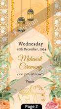 Load image into Gallery viewer, Floral Video Wedding Invite
